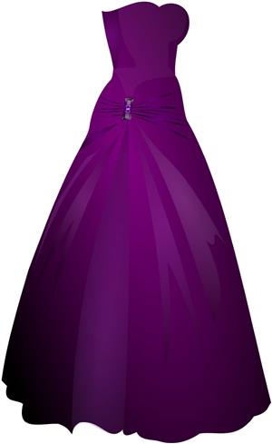purple prom dress